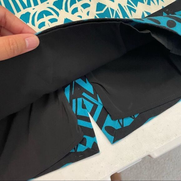 plenty by TRACY REESE multicolor aztec print high waist cotton skirt, size 0 - Picture 7 of 10